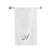 BYFT Embroidered For You Towel Monogrammed Silver Thread Pure Cotton Personalised Initial / Letter / Alphabet Perfect For Gifting