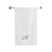 BYFT Embroidered For You Towel Monogrammed Silver Thread Pure Cotton Personalised Initial / Letter / Alphabet Perfect For Gifting