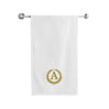 BYFT Embroidered For You Towel Monogrammed Gold Thread Pure Cotton Personalised Initial / Letter / Alphabet Perfect For Gifting