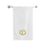 BYFT Embroidered For You Towel Monogrammed Gold Thread Pure Cotton Personalised Initial / Letter / Alphabet Perfect For Gifting