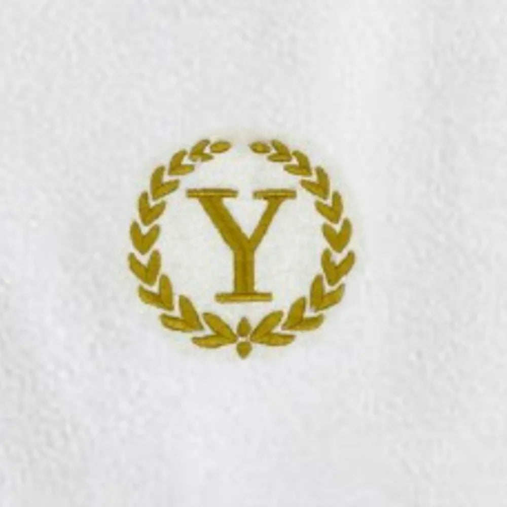 منشفة BYFT المطرزة خصيصًا لك، مصنوعة من القطن الخالص، بخيوط ذهبية، تحمل الأحرف الأولى/الحرف/الأبجدية، مثالية للهدايا
