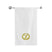 BYFT Embroidered For You Towel Monogrammed Gold Thread Pure Cotton Personalised Initial / Letter / Alphabet Perfect For Gifting