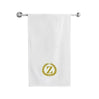 BYFT Embroidered For You Towel Monogrammed Gold Thread Pure Cotton Personalised Initial / Letter / Alphabet Perfect For Gifting