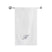 BYFT Embroidered For You Towel Monogrammed Silver Thread Pure Cotton Personalised Initial / Letter / Alphabet Perfect For Gifting