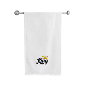 BYFT Embroidered For You Personalised Cotton Towel - King Design High Quality Embroidery Perfect For Gifting