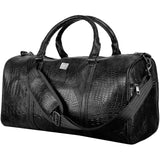 BYFT002369 CROCO BLACK Duffle Bags Black Set of 1 A.webp