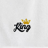 BYFT Embroidered For You Personalised Couple Towel - King & Queen Design High Quality Embroidery Perfect For Gifting