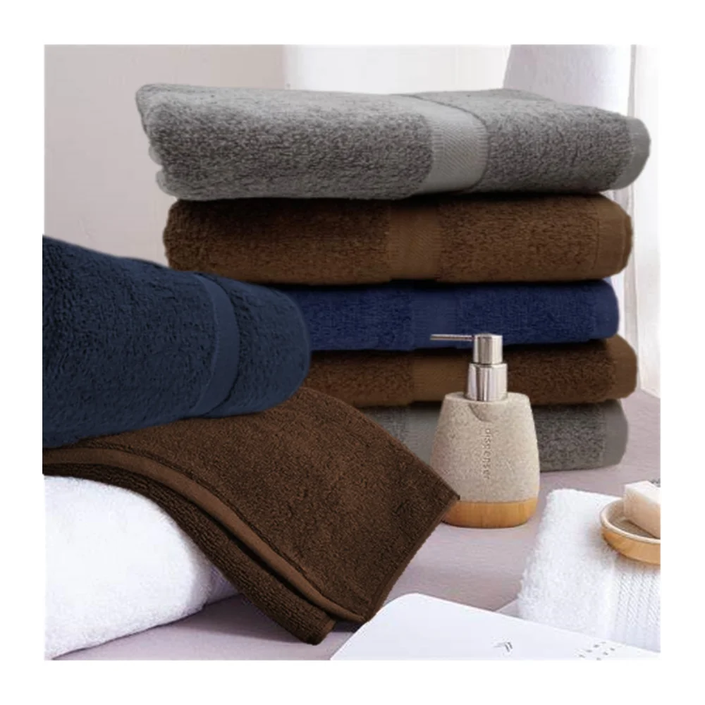 طقم مناشف كاميليا من BYFT مصنوع من القطن بنسبة 100% مع دوبي قطري، عالي الامتصاص، سريع الجفاف، مناشف حمام فاخرة عالية الجودة من الفنادق
