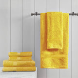 BYFT Gardenia Luxury Cotton Diamond Dobby Towel | Highly Absorbent Quick Dry | Ultrasoft Bath Linen