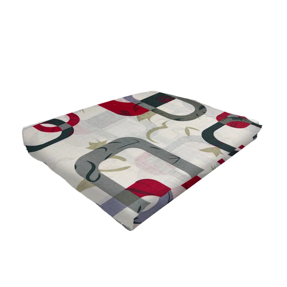 BYFT Orchard Luxury - Checkered Bed Sheet (150 x 230 Cm) with Pillow Case (50 x 75 Cm)| Polycotton, 144 TC, Soft & Luxurious Bed Linen