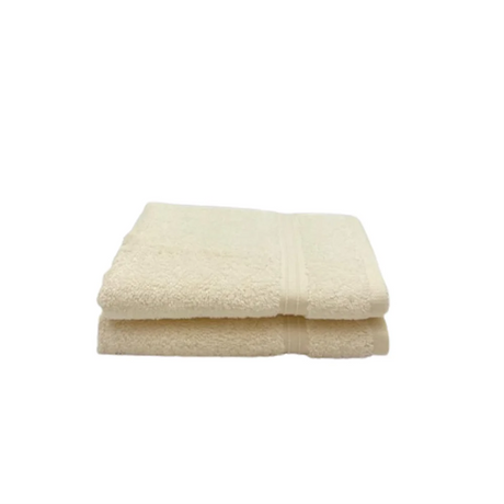 BYFT003080 HOME ESSENTIALS Hand Towel Cream Set of 2