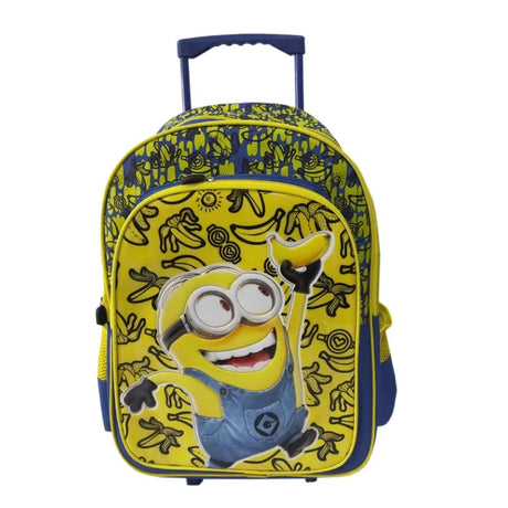 Minions School Trolley Bag - Kid's Cartoon School Bag