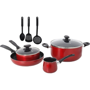 Betty Crocker Non-Stick Cookware Set - Durable Pots & Pans for Everyday Cooking