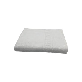 BYFT Magnolia| Cotton Towel Sets |White Greek Jacquard Dobby Design | Luxury - Soft, Absorbent, Quick-Dry Bath Linen