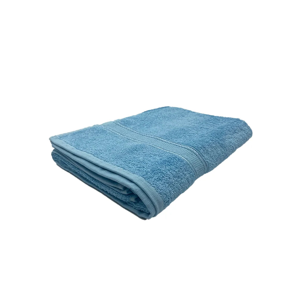 BYFT Daffodil Cotton Towel Light Blue Luxury - Soft, Absorbent, Quick-Dry, 500 GSM Bath Towel Set