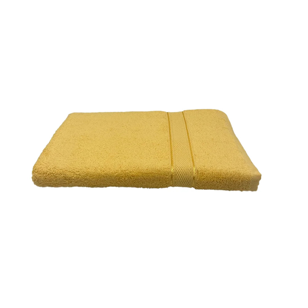 BYFT Daffodil Cotton Towel Yellow Luxury - Soft, Absorbent, Quick-Dry, 500 GSM Bath Towel Set