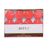 BYFT Apple Cinnamon Scented Tea Light Candles