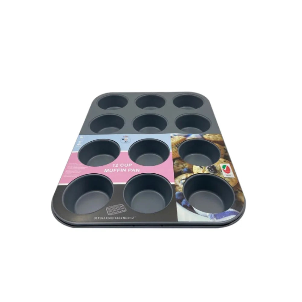 Chefi Premium Non-Stick Muffin Pan - Baking Tray for Cupcakes & Muffins