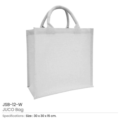 BYFT004217 Juco Bag White 30 x 30 x 15 Cm Set of 5 A.jpg