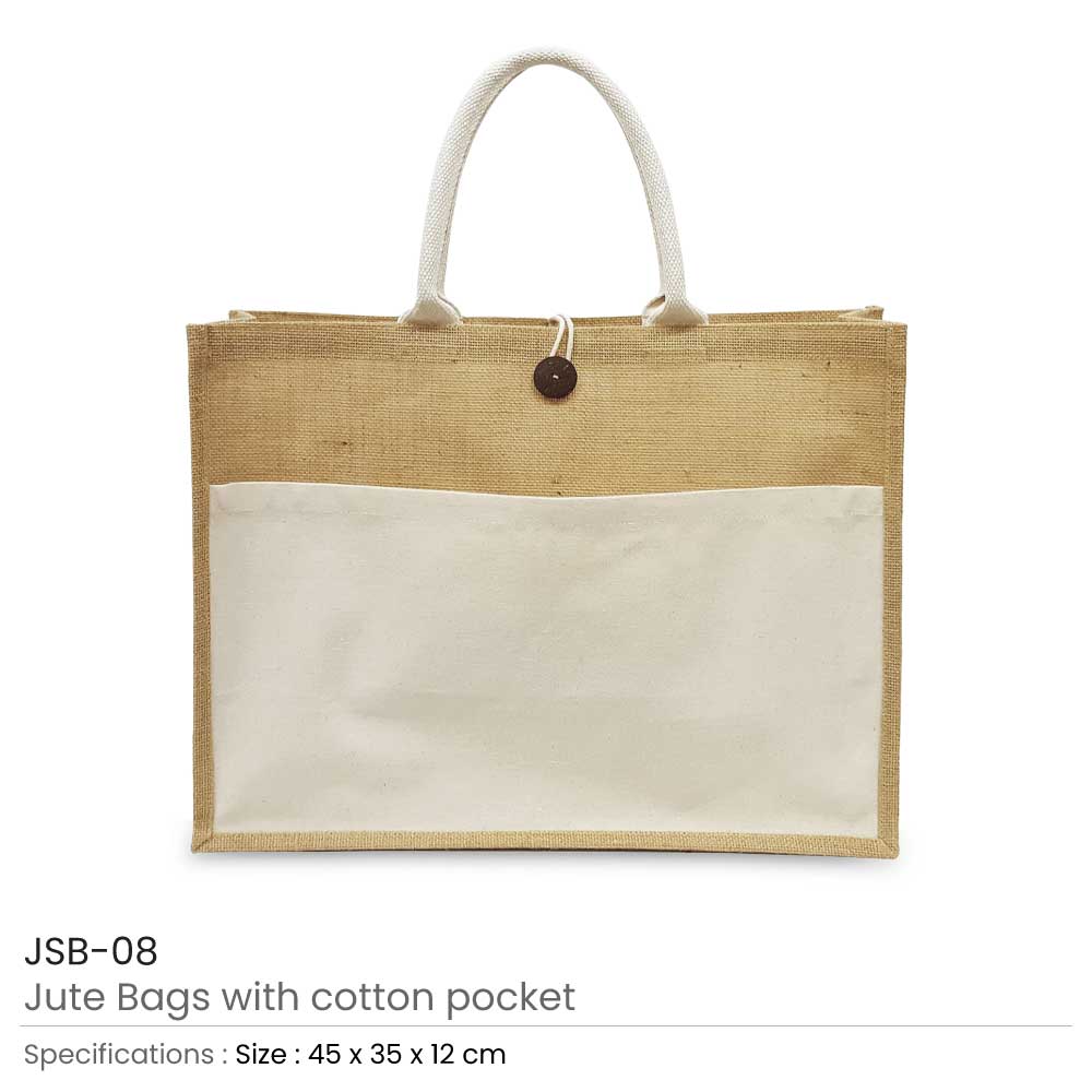 BYFT004220 Jute Bag Beige With Cotton Pocket Set of 1 B.jpg