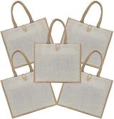 BYFT004222 Jute Bag White Beige 40 x 33 x 15 Cm Set of 1 C.jpg
