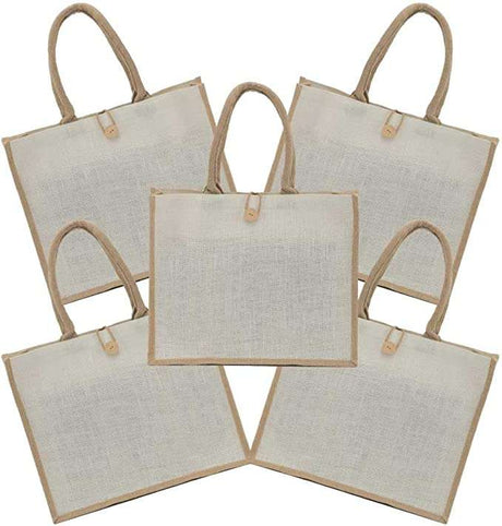 BYFT004222 Jute Bag White Beige 40 x 33 x 15 Cm Set of 1 C.jpg