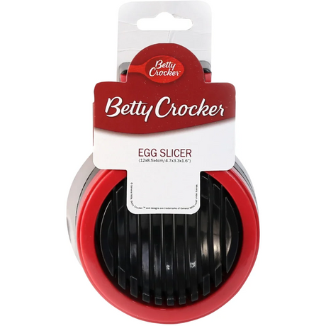 Betty Crocker Egg Slicer - 12 x 8.5 x 4 Cm Plastic & Stainless Steel