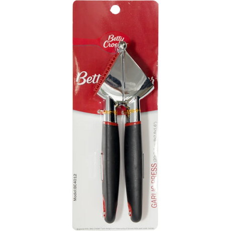 Betty Crocker Garlic Press - 19 x 6.5 Cm Ergonomic Design