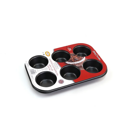 Betty Crocker 6-Cup Muffin Tray - 26.5 x 18.5 Cm Non-Stick