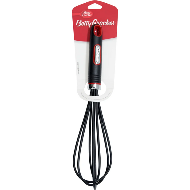 Betty Crocker Nylon Whisk with TPR Handle - 28.5 x 8 Cm