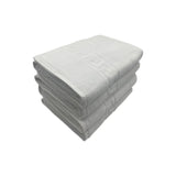 BYFT Magnolia Cotton Towel Set Jacquard Greek Design Luxury - Soft, Absorbent, Quick-Dry Bath Linen