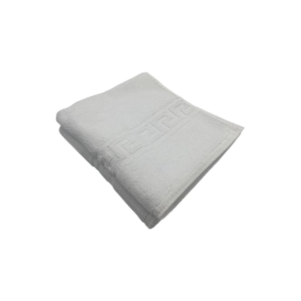 BYFT Magnolia Cotton Towel Set Jacquard Greek Design Luxury - Soft, Absorbent, Quick-Dry Bath Linen