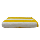 BYFT Petunia Yellow - White Large Cabana Stripe 70 x 140 Cm Beach Towel Set of 01