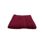 BYFT Daffodil Cotton Towel Burgundy Luxury - Soft, Absorbent, Quick-Dry, 500 GSM Bath Towel Set