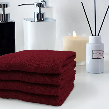 BYFT Daffodil Cotton Face Towel 30 x 30 Cm Luxury - Soft, Absorbent, Quick-Dry, Bath Towel Set