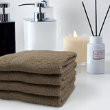 BYFT Daffodil Cotton Towel Dark Beige Luxury - Soft, Absorbent, Quick-Dry, 500 GSM Bath Towel Set