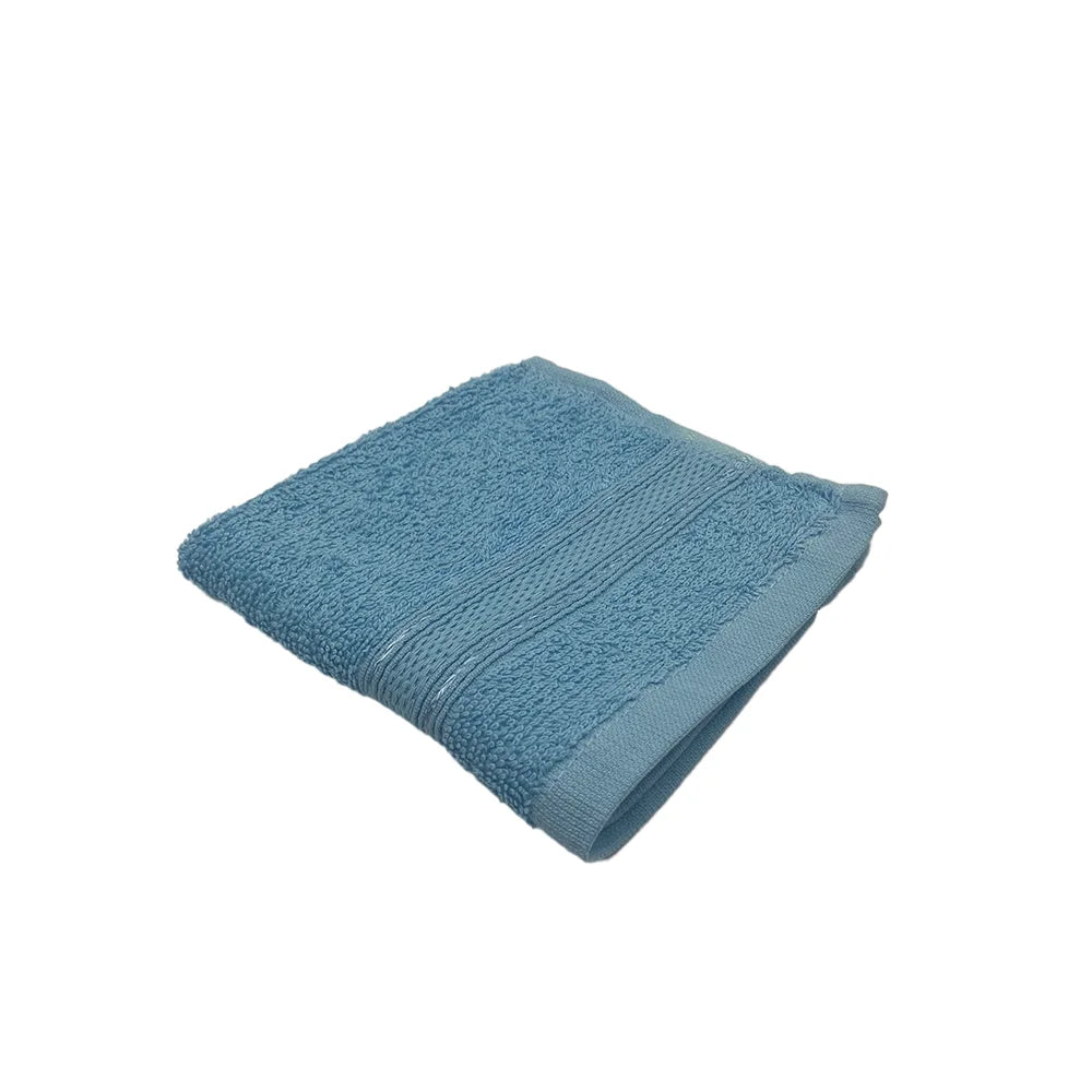 BYFT Daffodil Cotton Towel Light Blue Luxury - Soft, Absorbent, Quick-Dry, 500 GSM Bath Towel Set