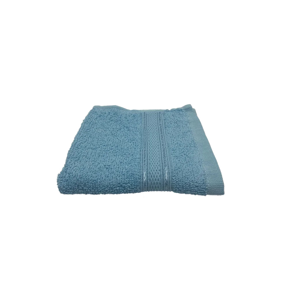 BYFT Daffodil Cotton Towel Light Blue Luxury - Soft, Absorbent, Quick-Dry, 500 GSM Bath Towel Set