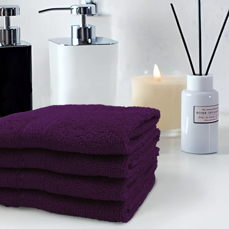 BYFT Daffodil Cotton Face Towel 30 x 30 Cm Luxury - Soft, Absorbent, Quick-Dry, Bath Towel Set