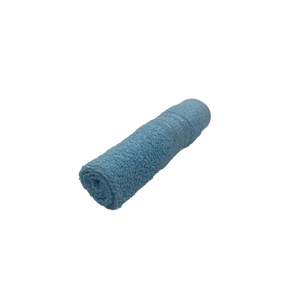 BYFT Daffodil Cotton Towel Light Blue Luxury - Soft, Absorbent, Quick-Dry, 500 GSM Bath Towel Set