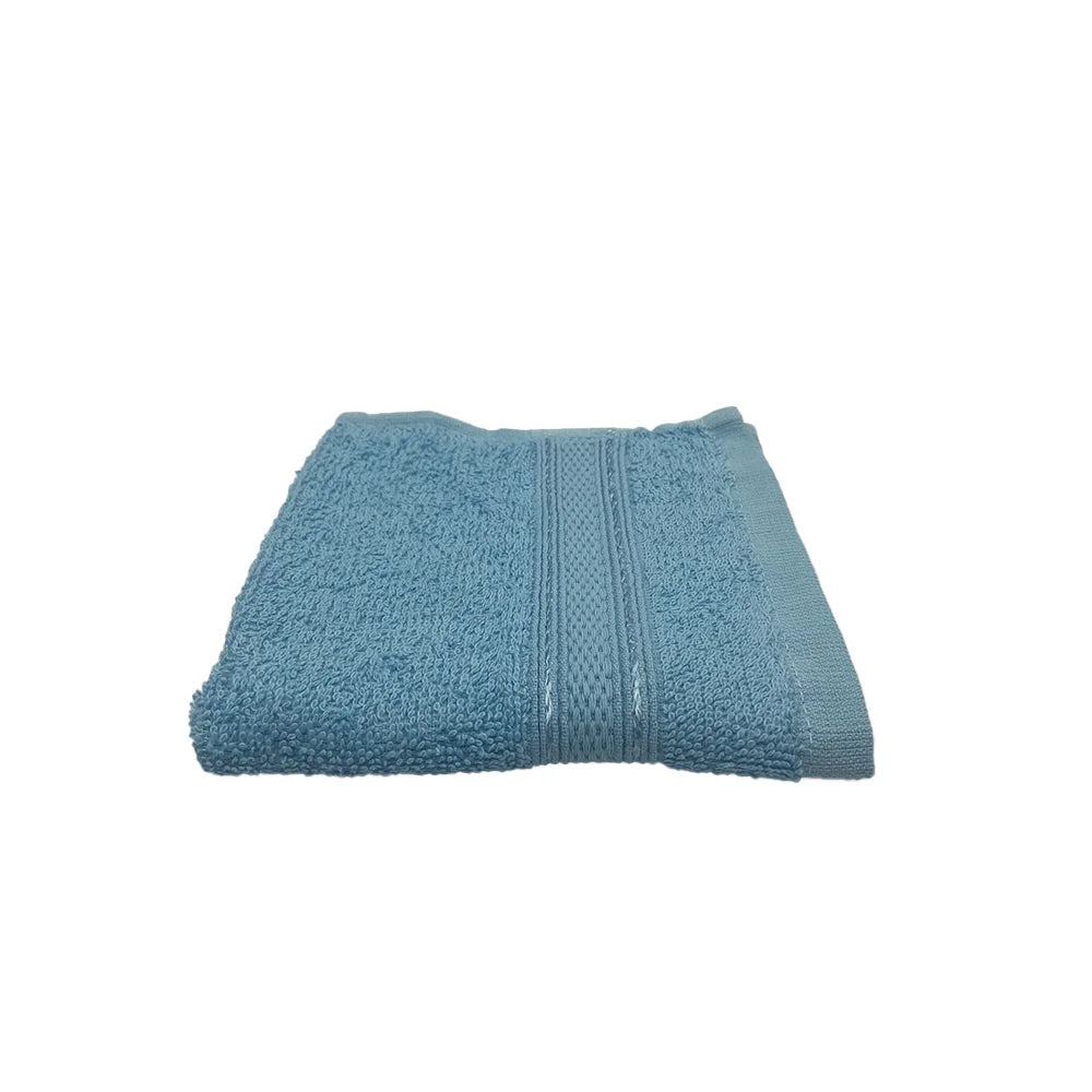 BYFT Daffodil Cotton Towel Light Blue Luxury - Soft, Absorbent, Quick-Dry, 500 GSM Bath Towel Set