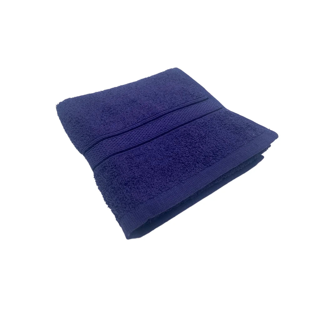 BYFT Daffodil Cotton Towel Navy Blue Luxury - Soft, Absorbent, Quick-Dry, 500 GSM Bath Towel Set