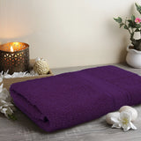 BYFT Daffodil Cotton Towel Purple Luxury - Soft, Absorbent, Quick-Dry, 500 GSM Bath Towel Set
