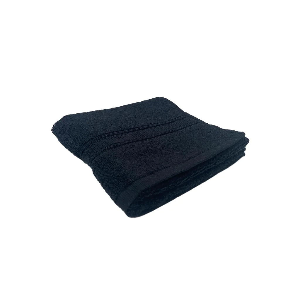 BYFT Daffodil Cotton Towel Black Luxury - Soft, Absorbent, Quick-Dry, 500 GSM Bath Towel Set