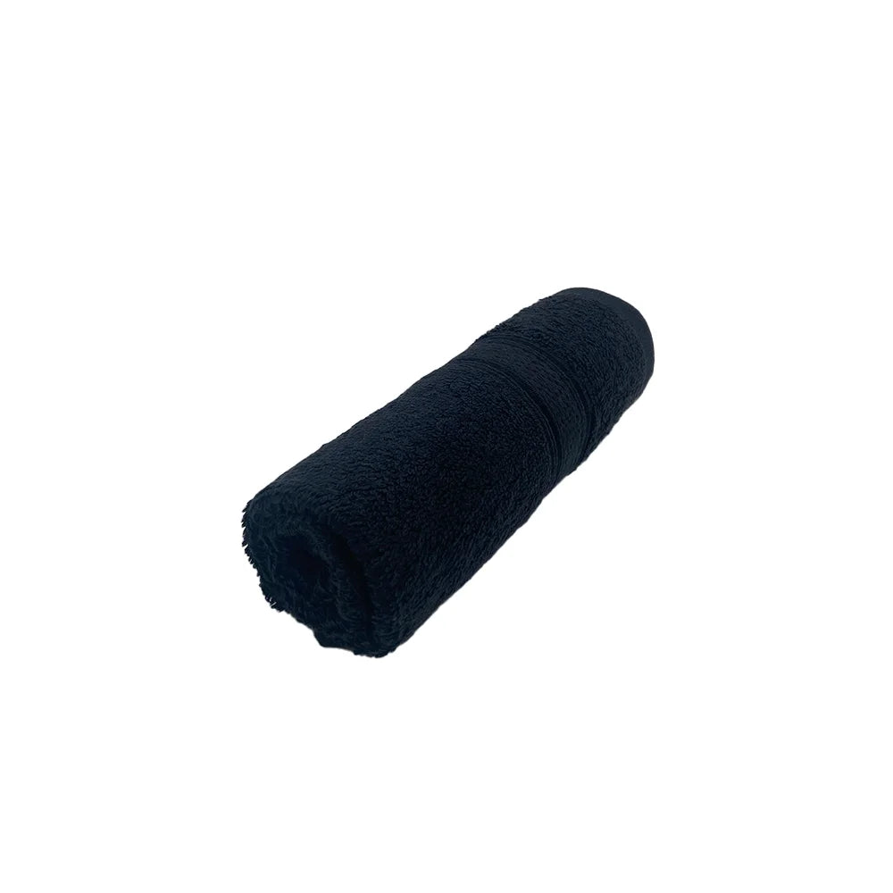 BYFT Daffodil Cotton Towel Black Luxury - Soft, Absorbent, Quick-Dry, 500 GSM Bath Towel Set