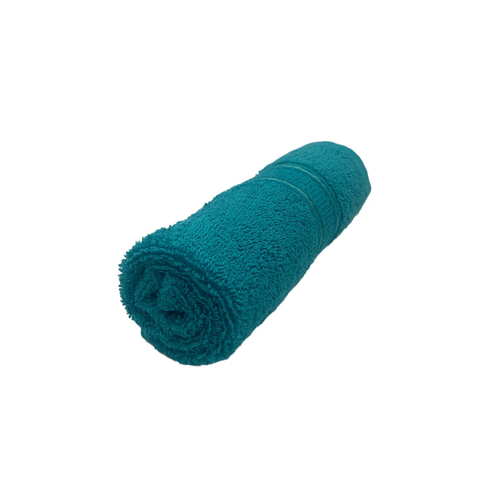BYFT Daffodil Cotton Towel Turquoise Blue Luxury - Soft, Absorbent, Quick-Dry, 500 GSM Bath Towel Set