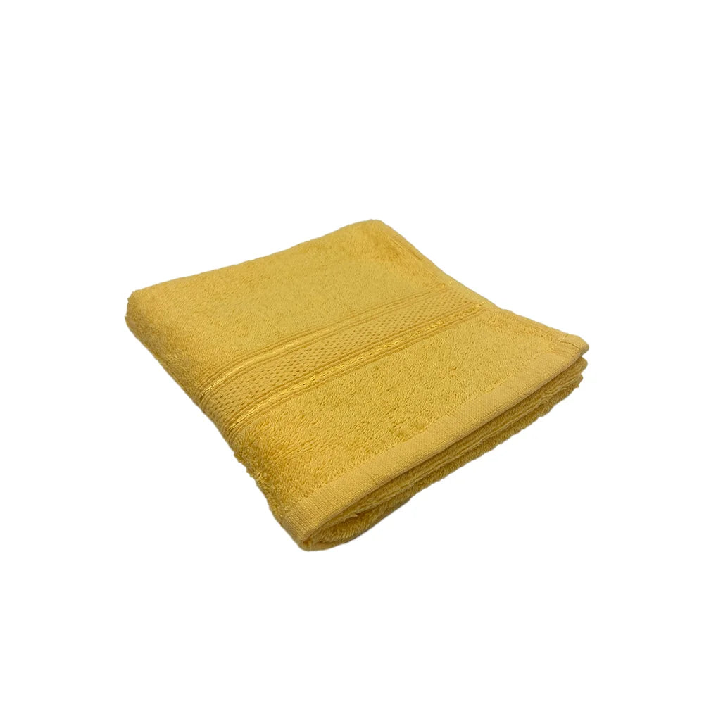 BYFT Daffodil Cotton Towel Yellow Luxury - Soft, Absorbent, Quick-Dry, 500 GSM Bath Towel Set
