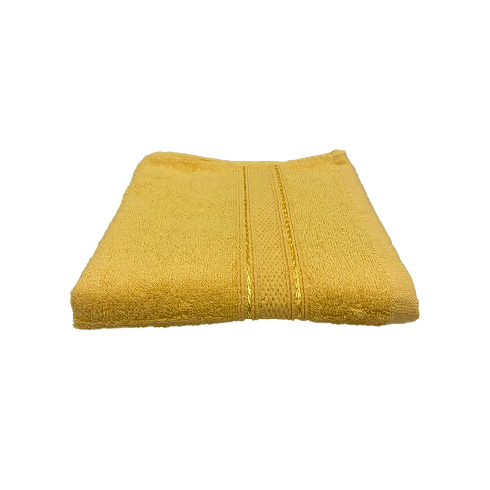 BYFT Daffodil Cotton Towel Yellow Luxury - Soft, Absorbent, Quick-Dry, 500 GSM Bath Towel Set