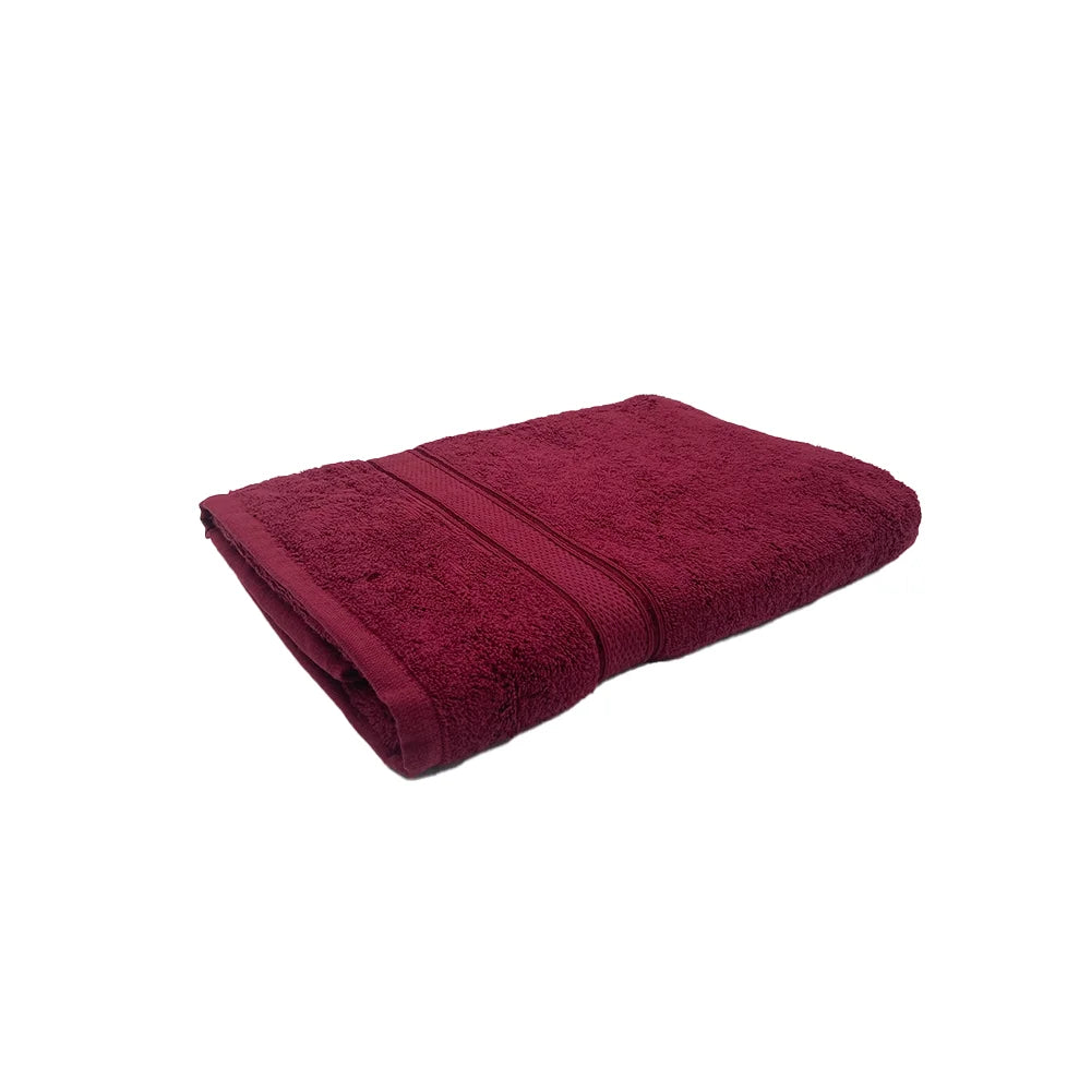 BYFT Daffodil Cotton Towel Burgundy Luxury - Soft, Absorbent, Quick-Dry, 500 GSM Bath Towel Set