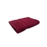 BYFT Daffodil Cotton Towel Burgundy Luxury - Soft, Absorbent, Quick-Dry, 500 GSM Bath Towel Set